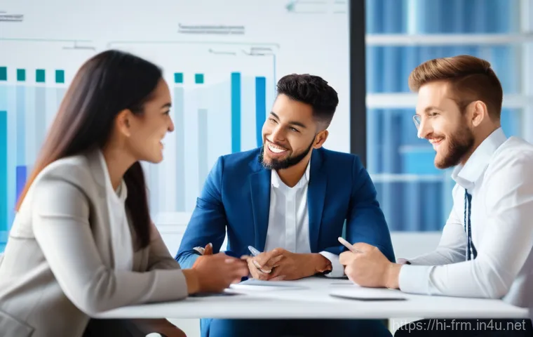 재무위험관리사의 필수 네트워크 그룹 - **Prompt 1: Collaborative Professional Networking Session**
    "A vibrant, dynamic shot of a divers...